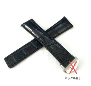 21mm イタリアンカーフレザー 革ベルト ブラック 黒 【対応】タグホイヤー アクアレーサー等 TAG HEUER