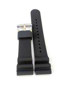 22mm наручные часы полоса силикон резиновая лента черный чёрный [ соответствует ] SEIKO дайвер модель неоригинальный товар 