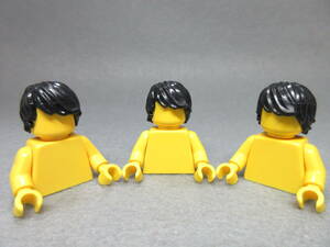 LEGO★101 正規品 3個 髪の毛 ヘアー ミニフィグ用 同梱可能 レゴ シティ タウン 被り物 カツラ 髪 男性 男の人 男の子