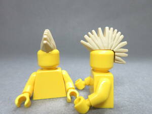 LEGO★142 正規品 2個 髪の毛 ヘアー ミニフィグ用 同梱可能 レゴ シティ タウン 被り物 カツラ 髪 男性 男の人 男の子