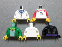 LEGO★T43 正規品 未使用有 5個 ミニフィグ ボディ トルソー 上半身 体 同梱可能 レゴ シティ 街の人 男 女 子供 女の子 男の子_画像1