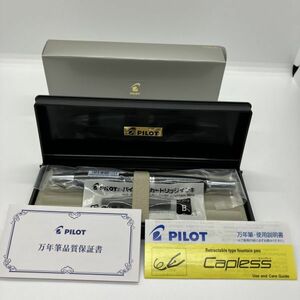 1円スタート 新品未使用 PILOT FCN-1MR-B-F ブラック キャップレス 万年筆 F パイロット