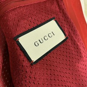 極美品 グッチ【希少デザイン】 GUCCI ナイロンジャケット ブルゾン アウター 現行 シェリーライン ロゴ メンズ ホワイト サイズ44（S位）の画像7