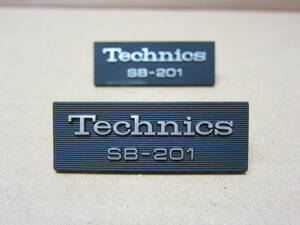 Technics 　 テクニクス　　スピーカー　　エンブレム　　4.5cm　　アルミ製　　　2個