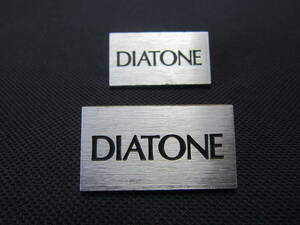 DIATONE　　ダイヤトーン　　スピーカー　　　エンブレム　　　4.2cm　　　アルミ製！　　　２個