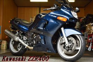 Kawasaki ZZR400 ZX400N 2007年 最終型 予備車検渡し 実走行34,982km 前後ドラレコ付き WAKO,Sオイル交換済 レスポンス抜群 E/G絶好調