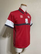 【新品】 UNIQLO ユニクロ 錦織圭 NKドライEX ポロシャツ JAPAN 日本代表 テニス ウェア トップス サイズM 半袖 赤 白_画像7