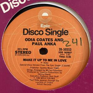 Odia Coates And Paul Anka - Make It Up To Me In Love 12 INCH