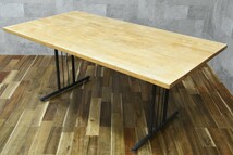 PB4BK109a イクスス ウッド ワークショップ IKUSUSU WOOD WORKSHOP ダイニングテーブル アルダー材 無垢材 モダン 食卓テーブル 食卓机_画像3