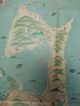昭和戦前「青森県産業分布図(地図)」30万分の1　63×54㎝程　※破れ・シミ・汚れのある古物です。_画像4