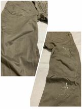 EDWINエドウィンKHAKI デニムパンツ　ジーンズ　ダメージペイント加工　Lサイズ_画像5