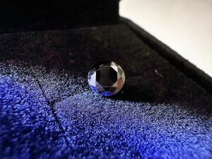 モアサナイト ブラック 黒 1.0CT 6.5mm ルース 裸石 証明書付き 人工ダイヤモンド モアッサナイト