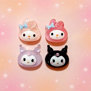 ネイルパーツ クロミ マイメロ ぷっくり デコパーツ