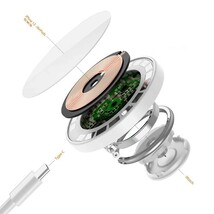 3-in-1 MagSafe ワイヤレス充電器 スタンド マグセーフ 充電器 マグネット iPhone12以降・Apple Watch・Airpodsシリーズ対応 ホワイト_画像9