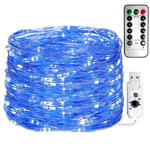 [ free shipping ]USB supply of electricity type illumination light LED jewelry light outdoors garden light 100 lamp LED total length 10M blue 