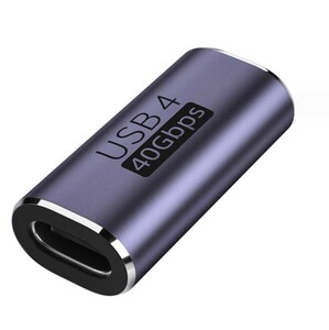 USB 4.0 Type C 変換アダプタ1個 40Gbps高速転送 PD100/5A急速充電 90度 8K@60Hz映像出力対応 ストレートメスメス(仕様5)