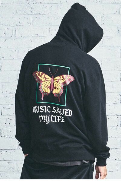 MSML OVERSIZED BATTERFLY GRAPHIC HOODIE/The BONEZ PTP coldrain