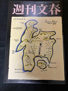 週刊文春／2017年11月16日号／今野杏南／坂本龍一／新井恵理那／柴田阿弥／伊東紗冶子／岡副麻希／長野美郷／皆藤愛子