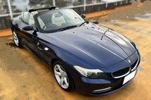 超美車】BMW Z4 sDrive 23i ハイライン/ディープシーブルー/クリーム本革【検7/11】売り切り全部が得々オープンカー_画像5