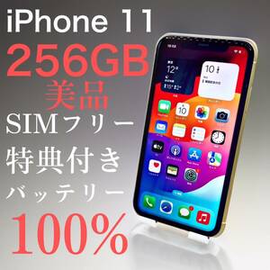 【美品】iPhone 11 256GB SIMフリー【特典付き】