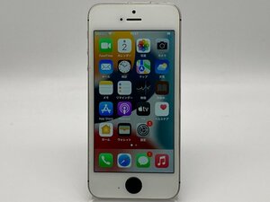 【中古・ジャンク】バッテリーサービス表記 ホームボタン色違い Apple iPhone SE 64GB SIMフリー グレイ NW〇 本体 A-07218