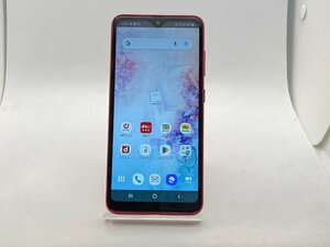 【中古・ジャンク】背面浮き サムスン Galaxy A20 SC-02M docomo解除版SIMフリー レッド NW利用制限〇 本体 A-70931