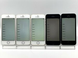 【中古・ジャンク】まとめ売り5台 アクティベーションロック品 液晶画面浮き 他 Apple iPhone5s SB NW〇 本体 部品取り用 A-94532