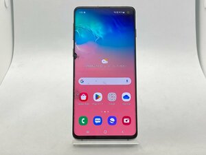 【中古・ジャンク】液晶割れ タッチ不良 他 サムスン Galaxy S10 SM-G973C 楽天モバイルSIMフリー ホワイト NW〇 本体 A-69933