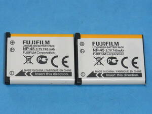 FUJI FILM 未使用品 純正バッテリー NP-45 2個 管理493