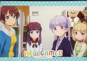 ☆クリアファイル☆ NEW GAME!　アニメ版　セル画&原画見比べ　　青葉　ひふみ　はじめ　ゆん / gf39