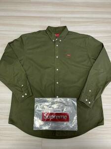 中古 定価19800円 Supreme small box shirt シュプリーム スモールボックスロゴ シャツ Olive XL 1円から 売り切り Box Logo DN