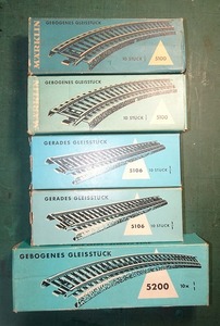 メルクリン レール　5100　曲線　２０本　5106　直線　20本　5200　曲線　10本　計50本