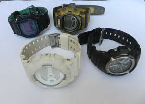 中古　＊ CASIO 　G-SHOCK　 4点　（ジャンク扱い）：　WA-10