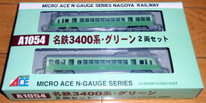 訳あり品 マイクロエース A1054 名鉄3400系・グリーン 2両セット