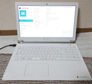 東芝dynabook P1-T4LV-BW　ジャンク品　Celeron4205U　DVDマルチ　メモリ/8GB　HDD/1TB