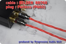 □□ BELDEN 88760＋RCA Pg_plug（PG02）/0.95m×2本_画像1