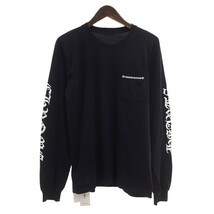 【PRICE DOWN】CHROME HEARTS Cemetery Cross Tire Track L/S セメタリーカットソー ブラック メンズM_画像1