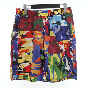 【特別価格】F.C.R.B 18SS CAMOUFLAGE PRACTICE SHORTS ハーフパンツ マルチカラー メンズM