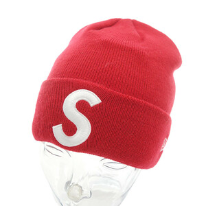 SUPREME New Era S Logo Beanie ニット帽 キャップ レッド ユニセックス表記なし