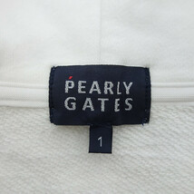 PEARLY GATES ゴルフ スウェット ジップアップ パーカー ホワイト レディース1_画像3