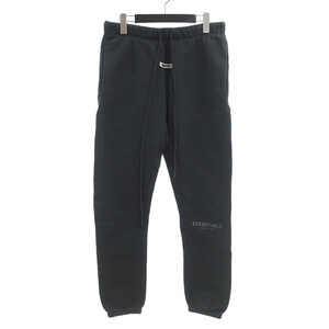 【特別価格】ESSENTIALS LOGO Sweat Pants ロゴ スウェット パンツ ブラック系 メンズS