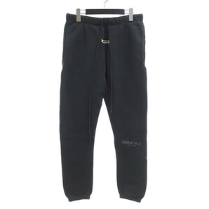 【特別価格】ESSENTIALS LOGO Sweat Pants ロゴ スウェット パンツ ブラック系 メンズSの画像1