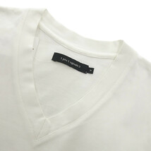 1 PIU 1 UGUALE 3 SAGARA embroidery V-neck プリント 半袖 Tシャツ ホワイト メンズ5_画像5