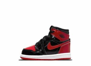 Nike TD Air Jordan 1 High OG "Patent Bred" 15cm AQ2665-063