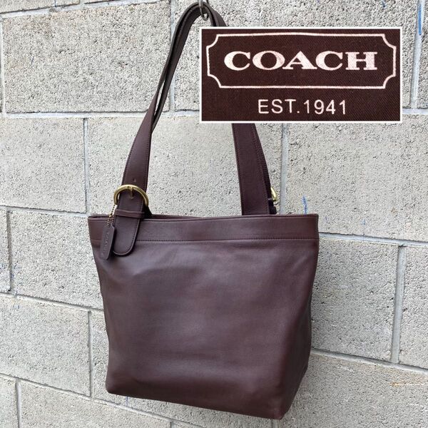 オールドコーチ　ＣＯＡＣＨ　トートバッグ　レザー　ブラウン　オシャレ　送料込