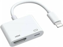 iphone HDMI変換アダプタ 設定不要 iOS16対応 日本語説明書_画像1