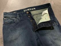 B☆ 人気モデル!! '洗練されたデザイン' DENHAM デンハム RAZOR SLIM FIT 濃紺 ストレッチ デニムパンツ ジーンズ size:31 メンズ ボトムス_画像6