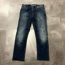 B☆ 人気モデル!! '洗練されたデザイン' DENHAM デンハム RAZOR SLIM FIT 濃紺 ストレッチ デニムパンツ ジーンズ size:31 メンズ ボトムス_画像1