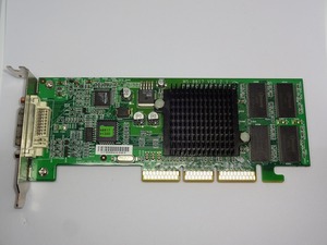 MSI GeForce2 MX400 32MB MS-8817 AGP接続ビデオカード ロープロファイル ファンレス 中古動作品