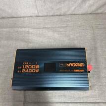 現状品　MWXNE インバーター 正弦波 12v 100v 1200w 最大2400W USB&Type-C 4ポート 50/60Hz切替可能 リモコン付き_画像3